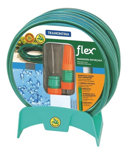 Manguera P/jardin 20 Mts Flex 1/2  C/accesorios Regalo