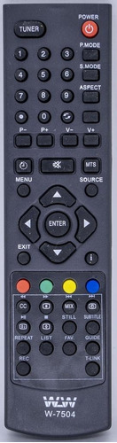 Controle Remoto Tv Samsung Wlw-7504