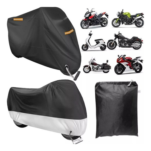 Funda Cubre Motocicleta Carpa Impermeable 245x105x125cm