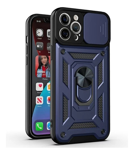 Case Reforzado Armor Protector Para iPhone - Funda Estuche