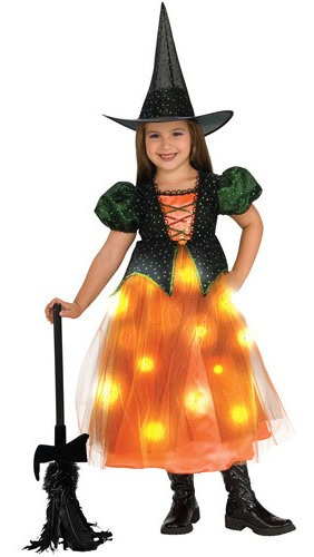 Disfraz Para Niña Bruja Talla M 8-10 Halloween