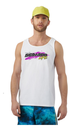 Camiseta Regata Masculino M Branca Sea-doo 4547110601