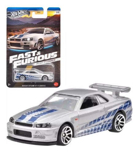Hot Wheels 1:64 Rapidos Y Furiosos Silver Series Skyline Skyline Brian O Conner