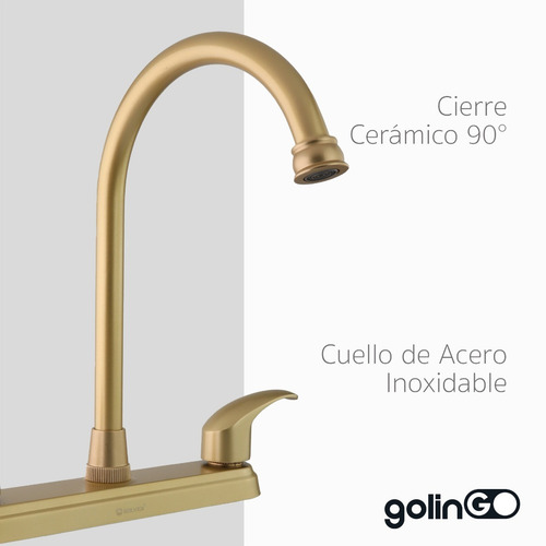 Llave Mezcladora Para Fregadero 8 Pulgadas Solvex Grifo Negro