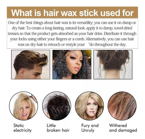 A-barra Para Peinar El Cabello Sin Tiras De Cera Grasosa5pcs