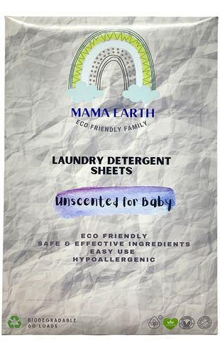 Mama Earth - Hojas De Detergente Para Ropa Sucia, Sin Líqu.