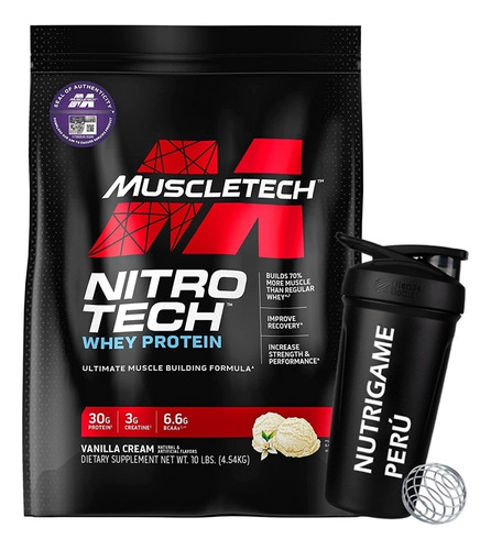 Proteina Nitrotech Performance Series 10lb - Tienda Fisica