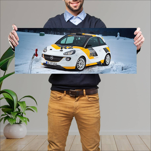 Cuadro 30x80cm Auto 2013 Opel Adam R2 Rallye Con 579