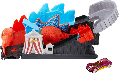 Pista Hot Wheels Dino Coaster Attack Playset Incluye 1 Auto