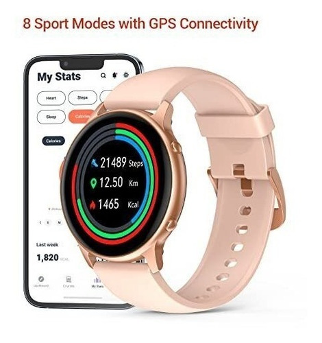 Imagen 6 de 7 de Reloj Inteligente Bluetooth De Mujer Para iPhone Android