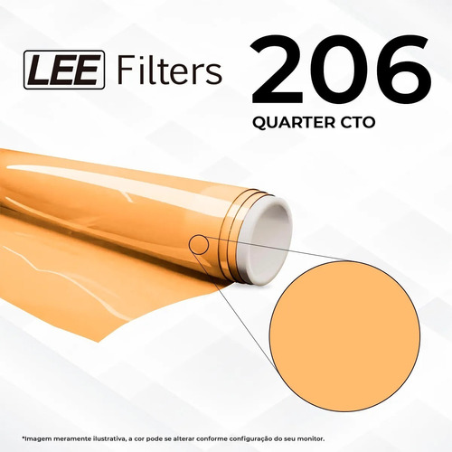 Lee Filters Rollo 206 Cto 1/4 Cuarto Naranja Corretor Half