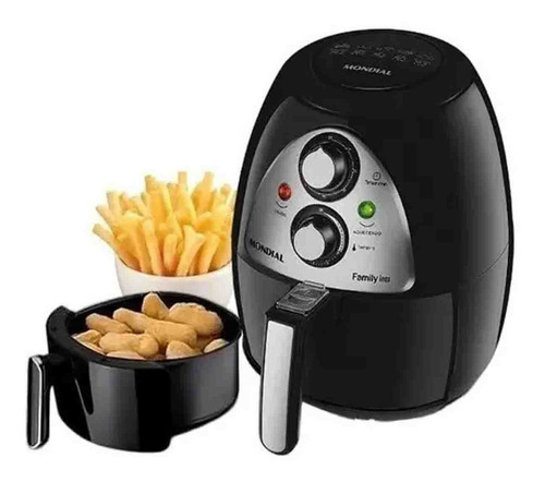 Airfryer Elétrica  Mondial Frita Sem Oleo Naf-03 1.500w Cor Preto Voltagem 220v