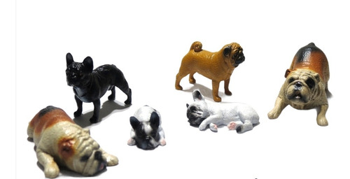 Perro Perrito De Colección Juguetes X5 Unidades Figuras 