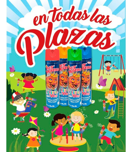 Imagen 3 de 10 de Nieve Espuma Rey Momo - Carnaval X 12 U - Lollipop