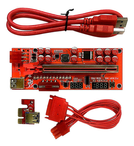 1 Cable De Extensión De Gráficos Pro Pcie Ver018 De 1x A 16x