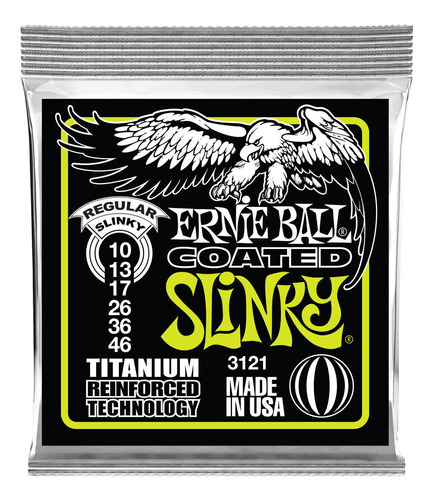 Cuerdas Para Guitarra Eléctrica 10-46 Ernie Ball Regular