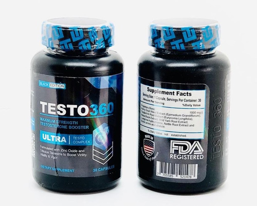 Imagen 2 de 5 de Testoultra 360 Black / Nuevo Mas Fuerte / Vigor/ Testo Ultra