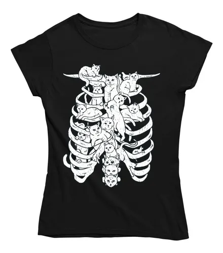 Playera esqueleto mujer new arrivals