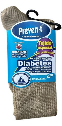 Calcetines Hombre  Preven-t Pie Diabetico Ventilado Corto