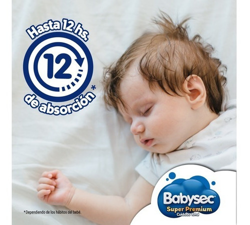 Babysec Super Premium P X 80 Blancos (hasta 6kg)