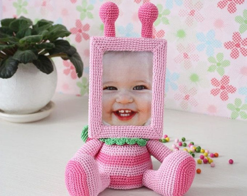 5 Patrones Porta Retratos Crochet Amigurumis Esp.ingl.x 5