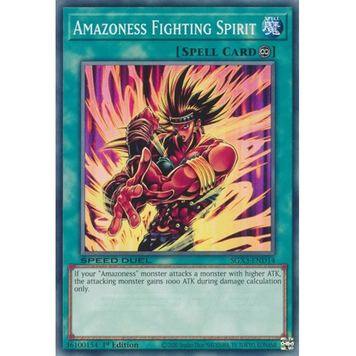 Amazoness Fightning Spirit (sgx3-end14) Yu-gi-oh!