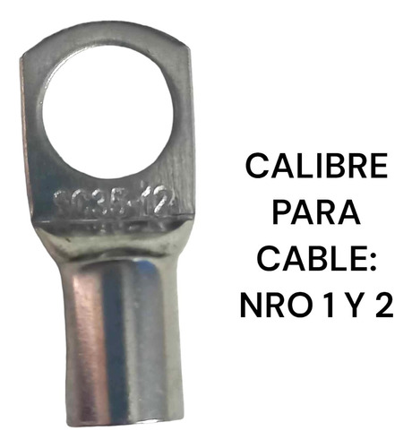 Terminal Barracuda De Cobre Cable 1 Y 2 Sc35-12 Andeli 