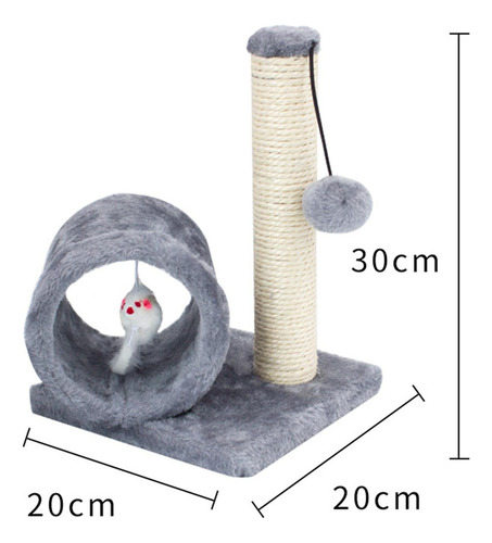 L Poste Para Rascar Gris Poste Rascador Para Gatos Gris Gris