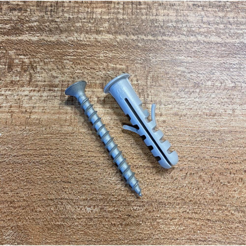 Tornillo Fix De 5,2mm X 50mm + Tarugo C/tope De 8mm 20 Unid