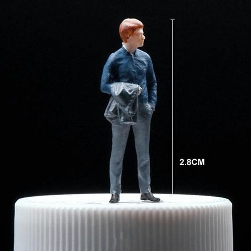 1/64 Figura Masculina Modelo Miniatura Ferrovia Projetos