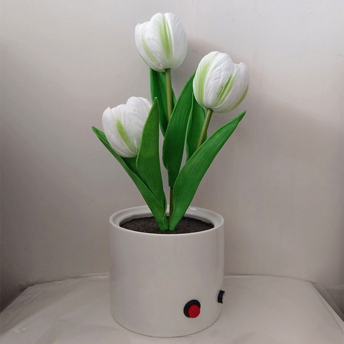 Imagen 8 de 10 de Tulip Flower Light Lámpara De Maceta De Tulipán De Simulació