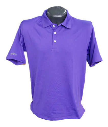 Camiseta De Golf Golfco Morada Poliester Expandex Polo Golf 