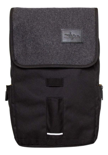 Avedis Zildjian Company Gray Flap Negro Mochila Para T9001