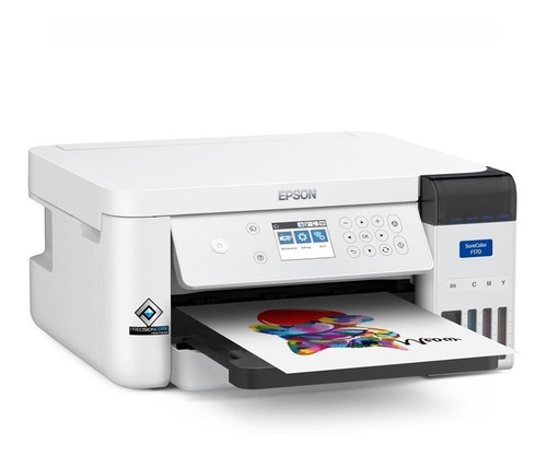 Imagen 2 de 6 de Impresora a color simple función Epson SureColor F170 con wifi blanca 100V/240V