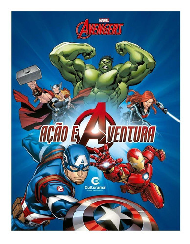 Culturama Livro Ilustrado Acao E Aventura Marvel Vingadores