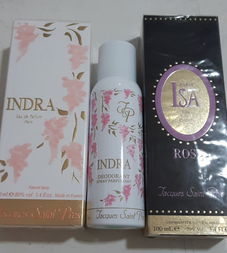 Kit Perfume Isa Rose + Indra +deo Original 100ml