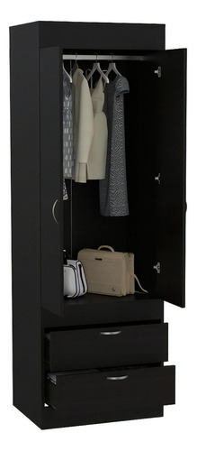 Closet Lisboa 2 Cajones 180 X 60 X 45 Rta Wengue