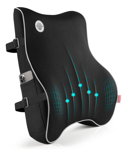 Almohada De Apoyo Lumbar Respaldo De Espuma Viscoelástica