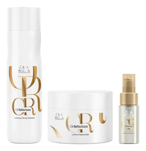 Kit Wella Oil Reflections-sh 250ml+másc150 Ml+óleo Light 3ml