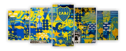 Cuadro Mundo Boca Junior Poliptico Deco Futbol