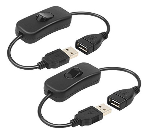 Electop - Cable Usb Macho A Hembra Con Interruptor De Encend