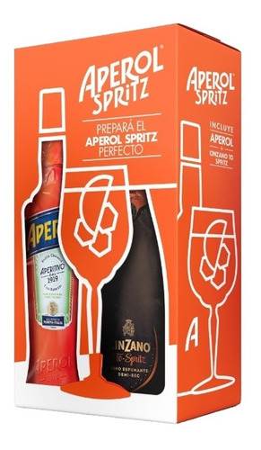 Estuche Aperol Y Cinzano To Spritz X2x750cc