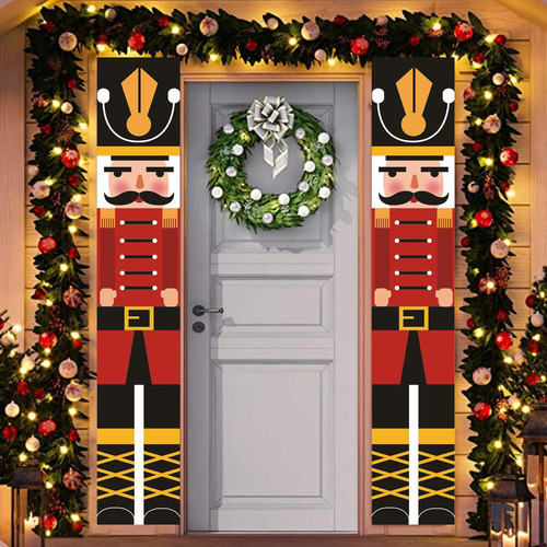 Cascanueces Banner 2021 Puerta De Navidad Adorno De