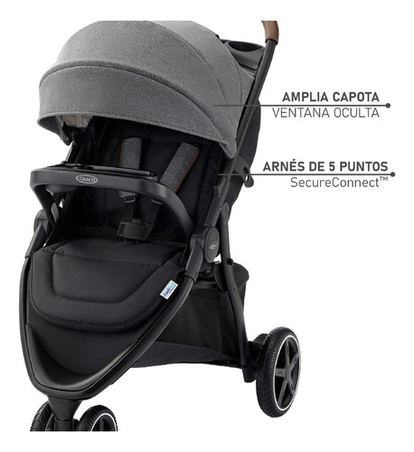 Graco Outpace Lx Sistema De Viaje Todoterreno Para Bebes Incluye Cochecito Y Asiento Infantil Para Automóvil Alto Rendimiento Práctico Y Duradero