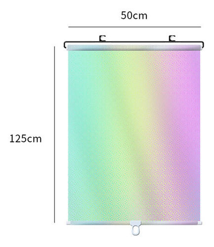. Cortina De Pára-sol Painel Persianas Ventosa 50x125cm