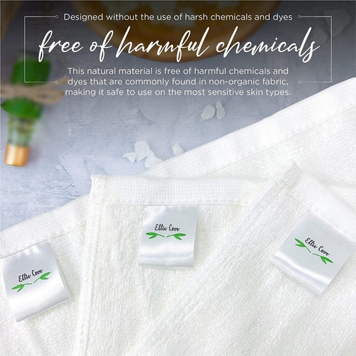 Imagen 6 de 8 de Toallita Facial Bambú Reutilizable Piel Sensible Set6