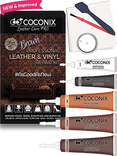 Coconix Brown Kits De Reparación De Cuero Para Canapés - Vin