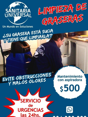 Imagen 1 de 5 de Limpieza De Graseras Mantenimiento Para Edificios Urg 24hs