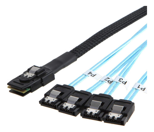 Cablecreation Cable Mini Sas A 4 Sata, 36 Pines Sff  Hos