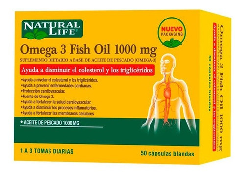 Good N Natural Life Omega 3 Fish Oil 1000 Mg X 50 Comp